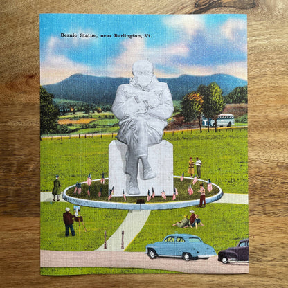 Bernie Sanders Statue art print