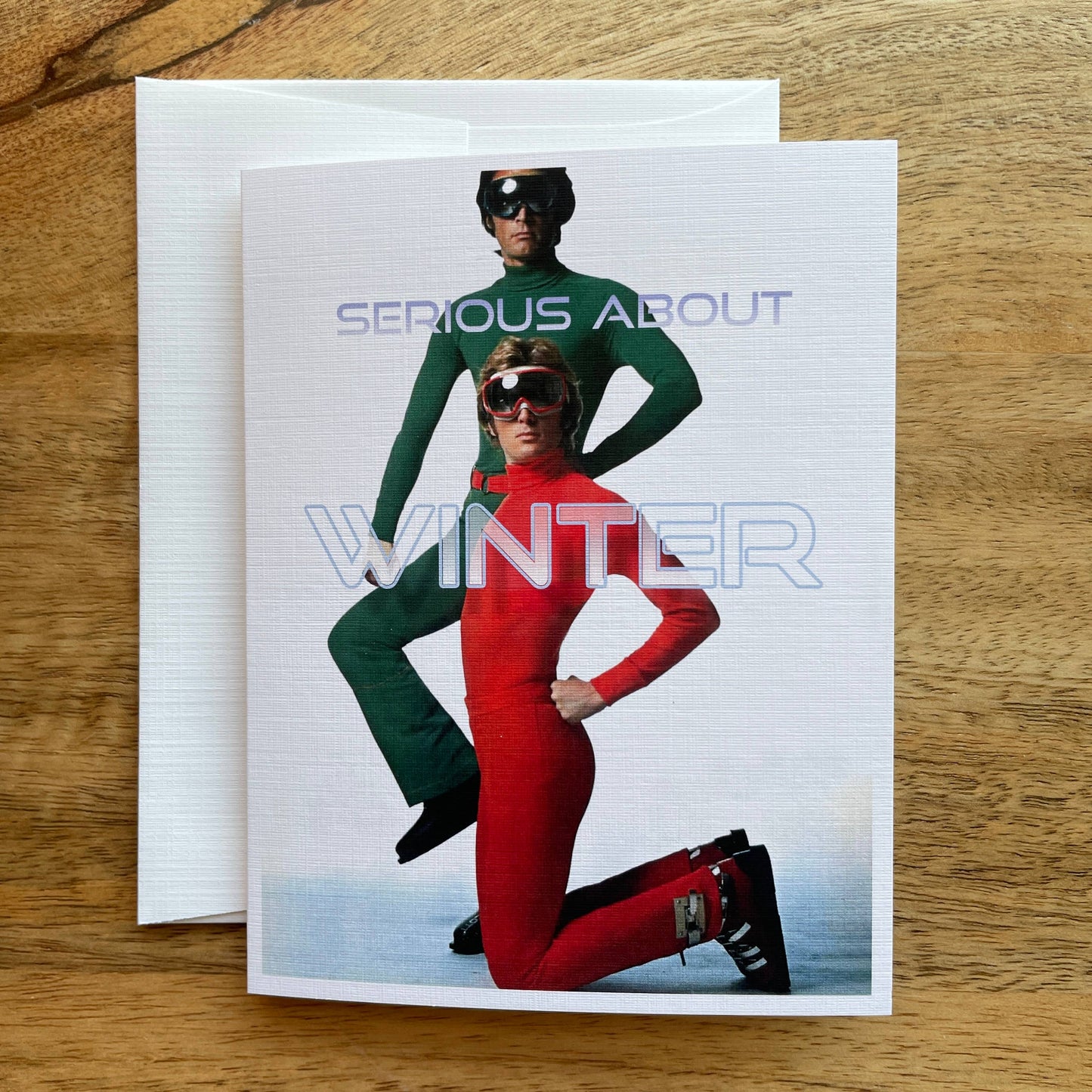 Serious About Winter funny greeting card
