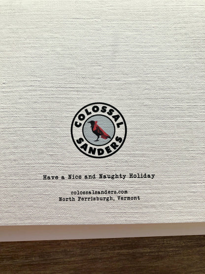 Nice and Naughty funny Holiday Christmas Card