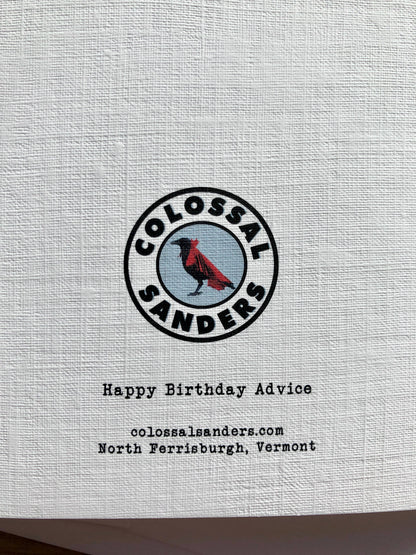 Racoon shoplifting funny animal birthday greeting card