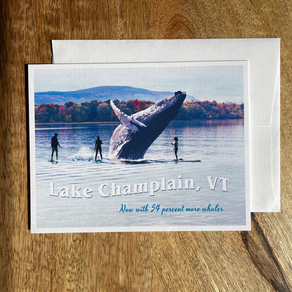 Vermont Lake Champlain Whale Card