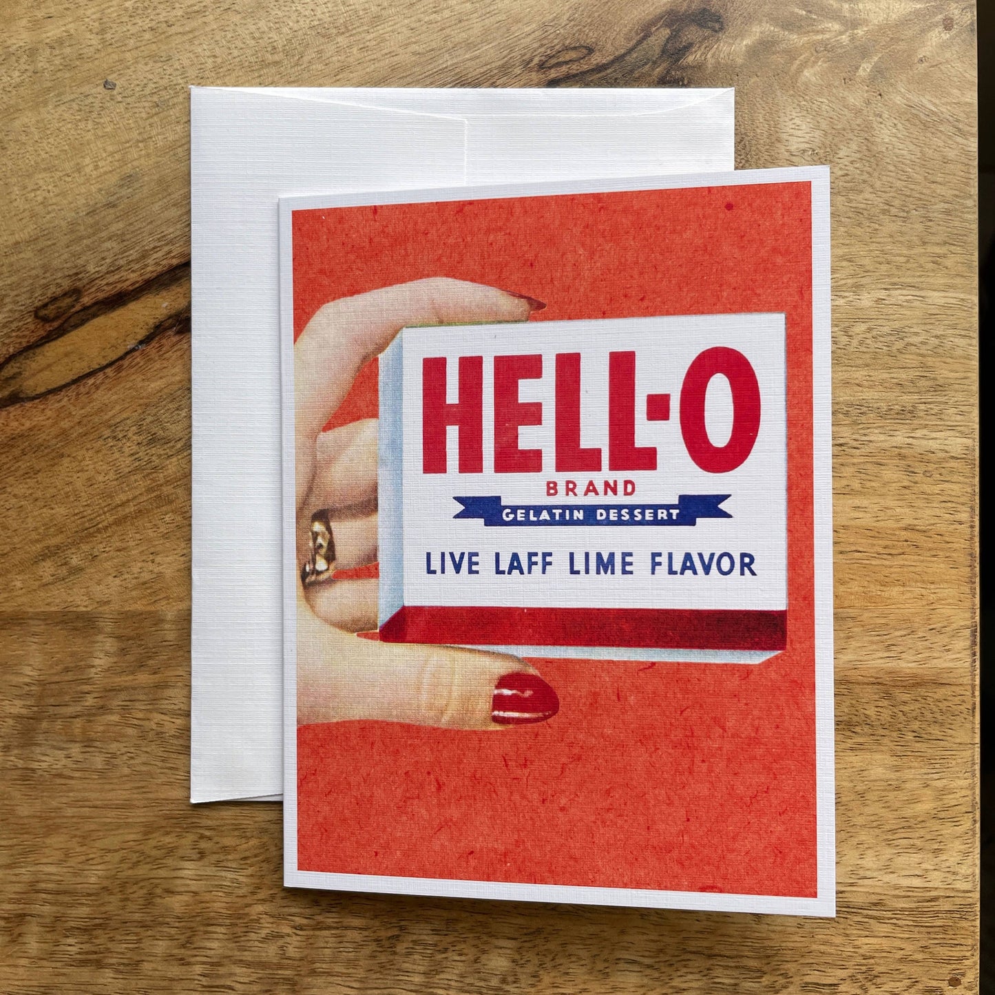 Hello Jell-O funny greeting card