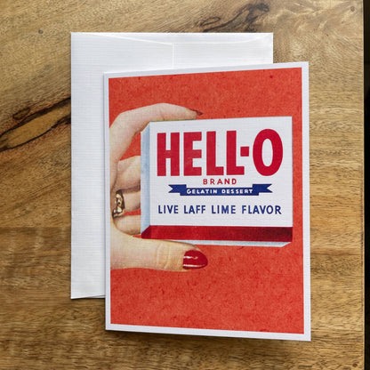 Hello Jell-O funny greeting card