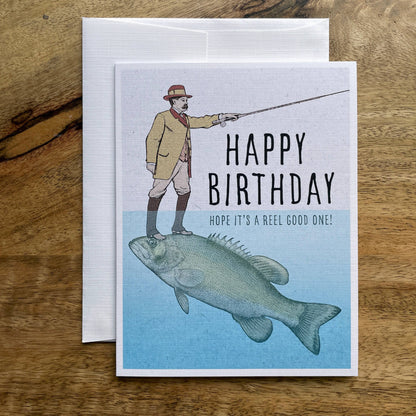 Fishing Birthday funny greeting card