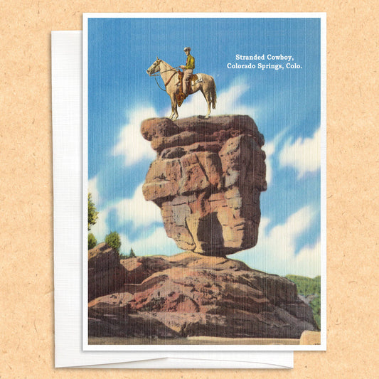 Colorado Stranded Cowboy (Balanced Rock)