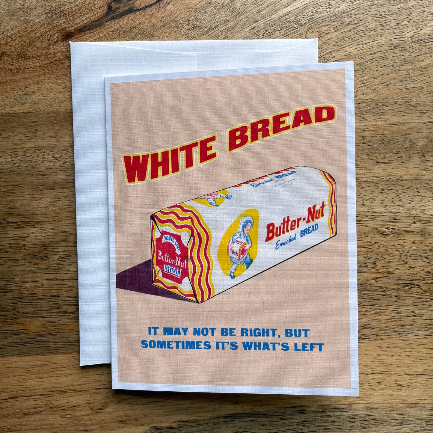 White Bread funny greeting card