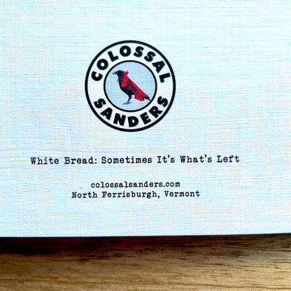 White Bread funny greeting card