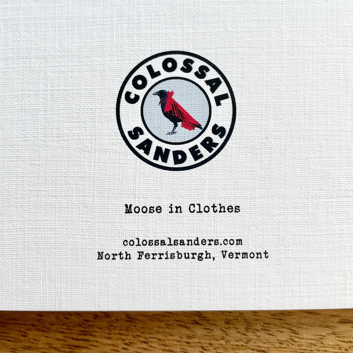 Moose in Clothes funny animal greeting card