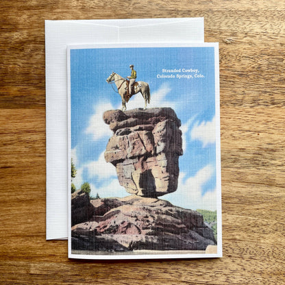Colorado Stranded Cowboy (Balanced Rock)
