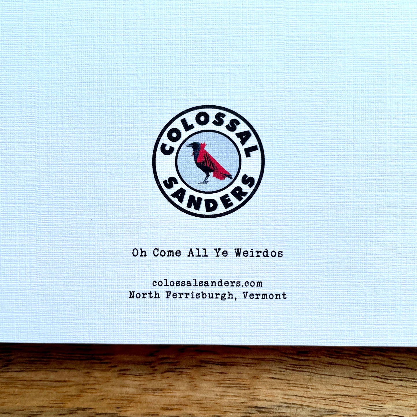 Oh Come All Ye Weirdos funny Holiday Card