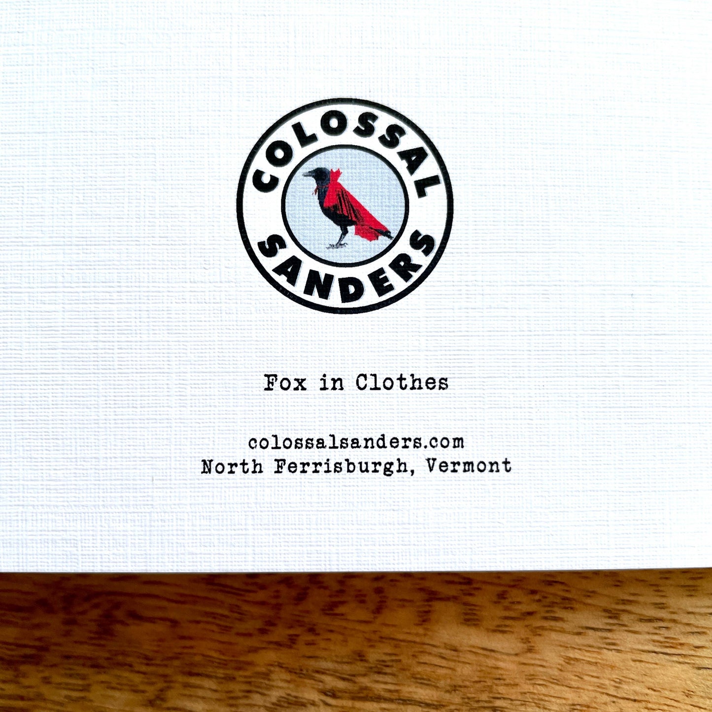 Lady Fox in Clothes funny animal greeting card