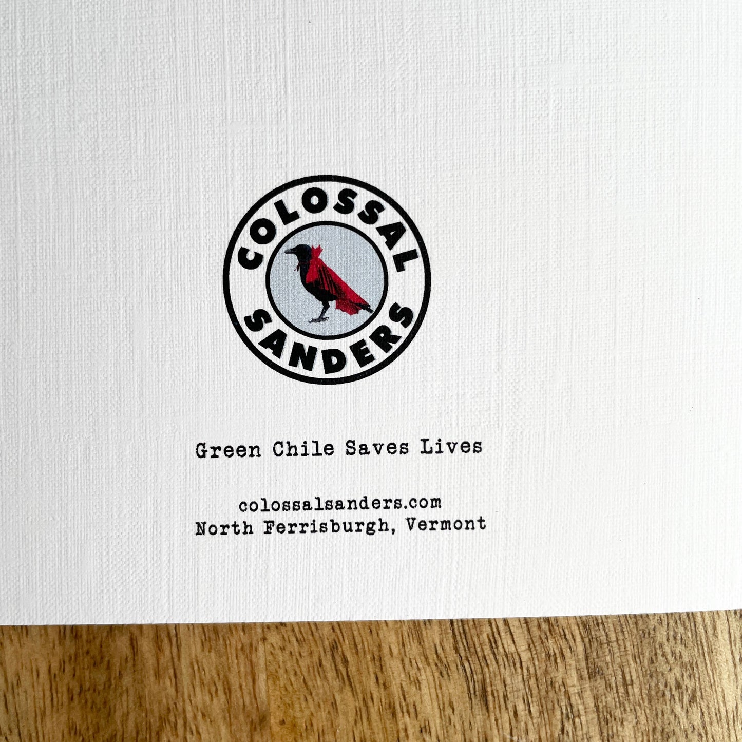 Green Chile Saves Lives funny greeting card