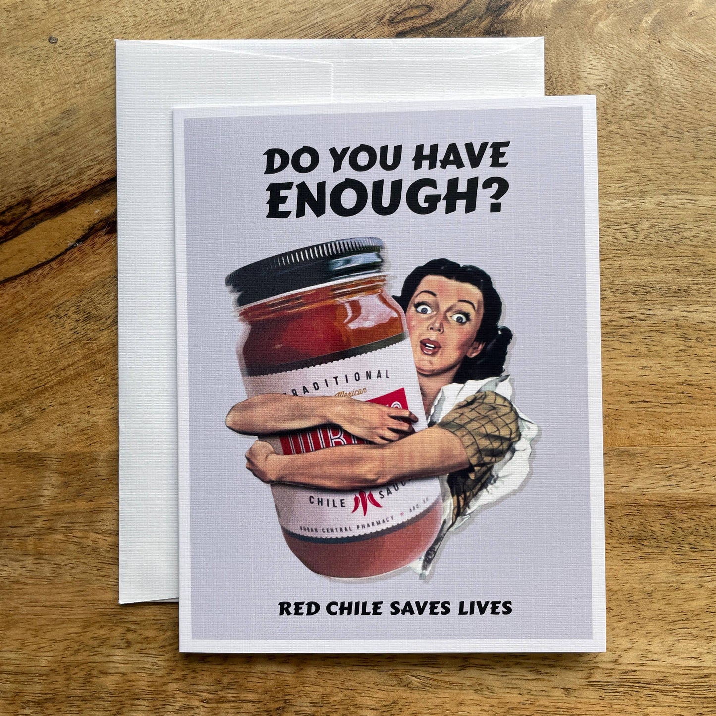 Red Chile funny greeting card