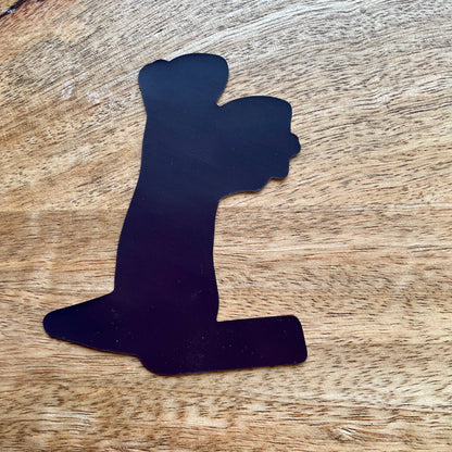 Accordion Squirrel funny die-cut magnet