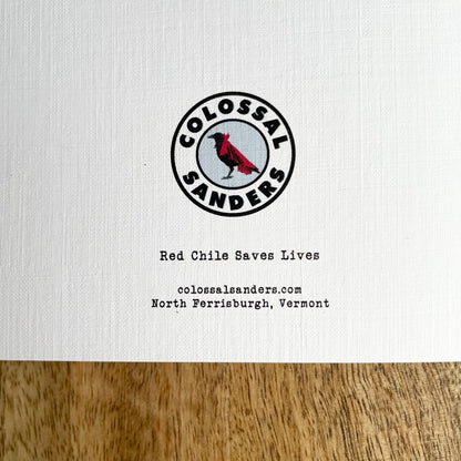 Red Chile funny greeting card